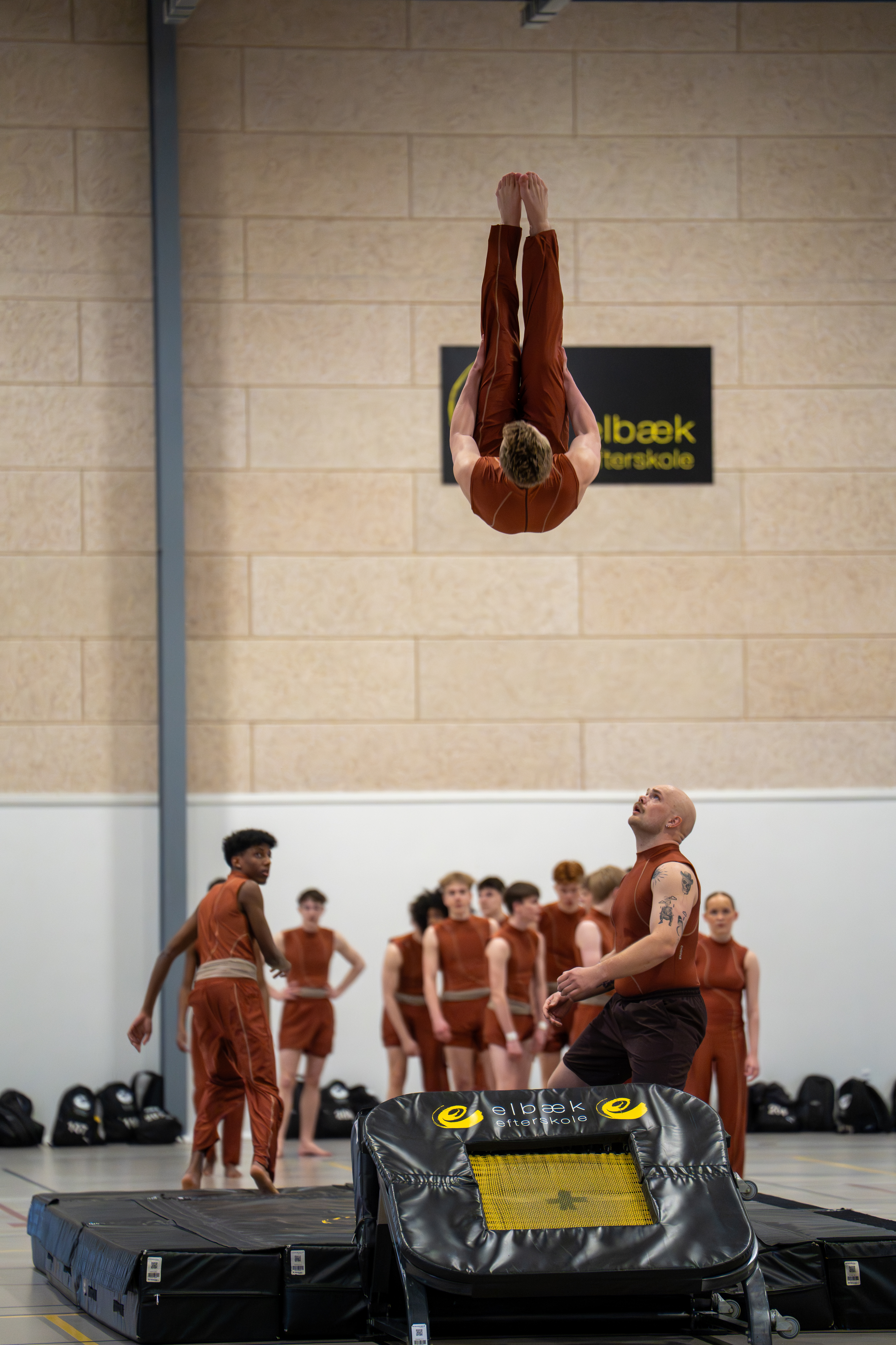 Elbæk efterskoles gymnastikopvisning 